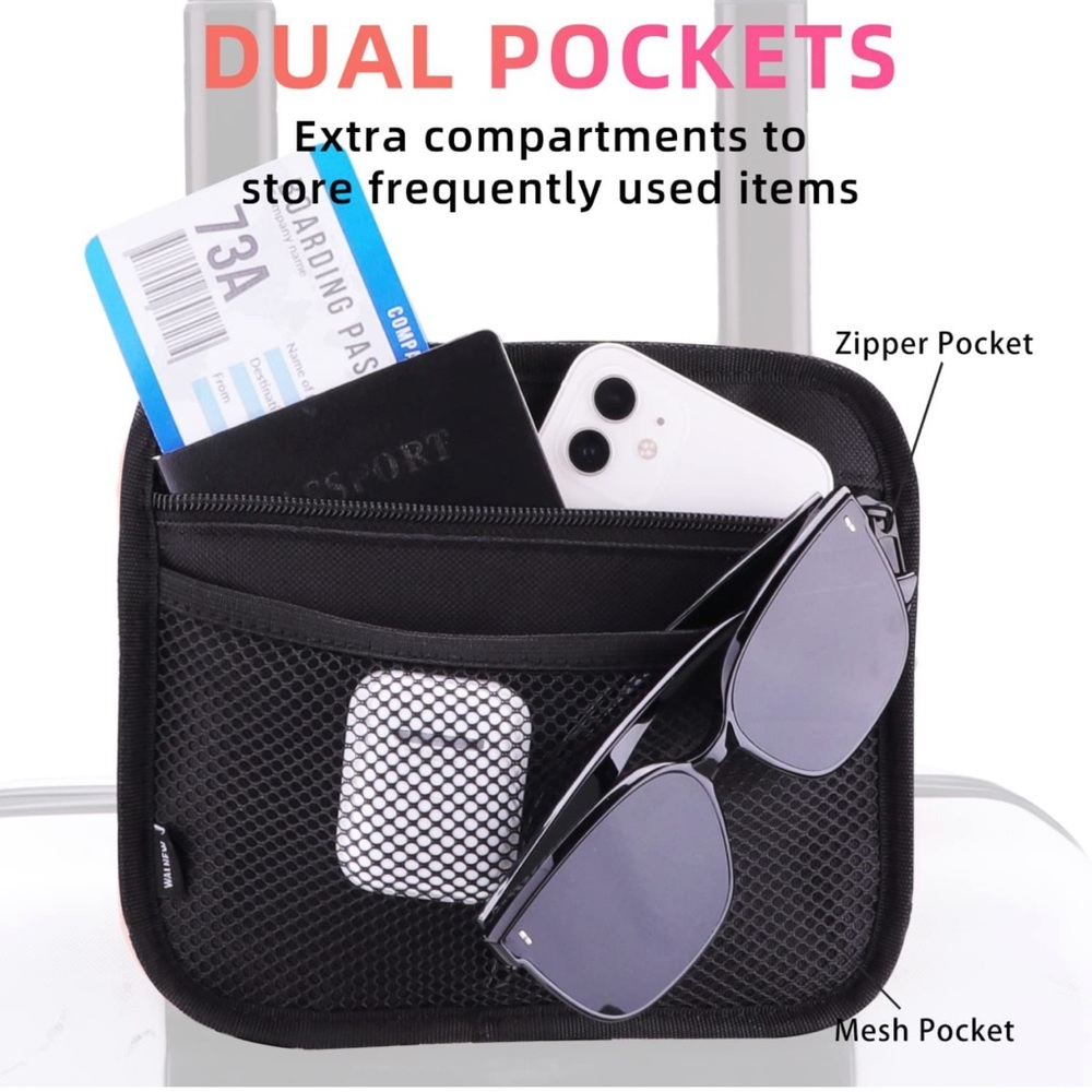 New  Luggage Travel Cup Holders Fits Roll on Suitcase Handles Attachmen - Picture 8 of 15